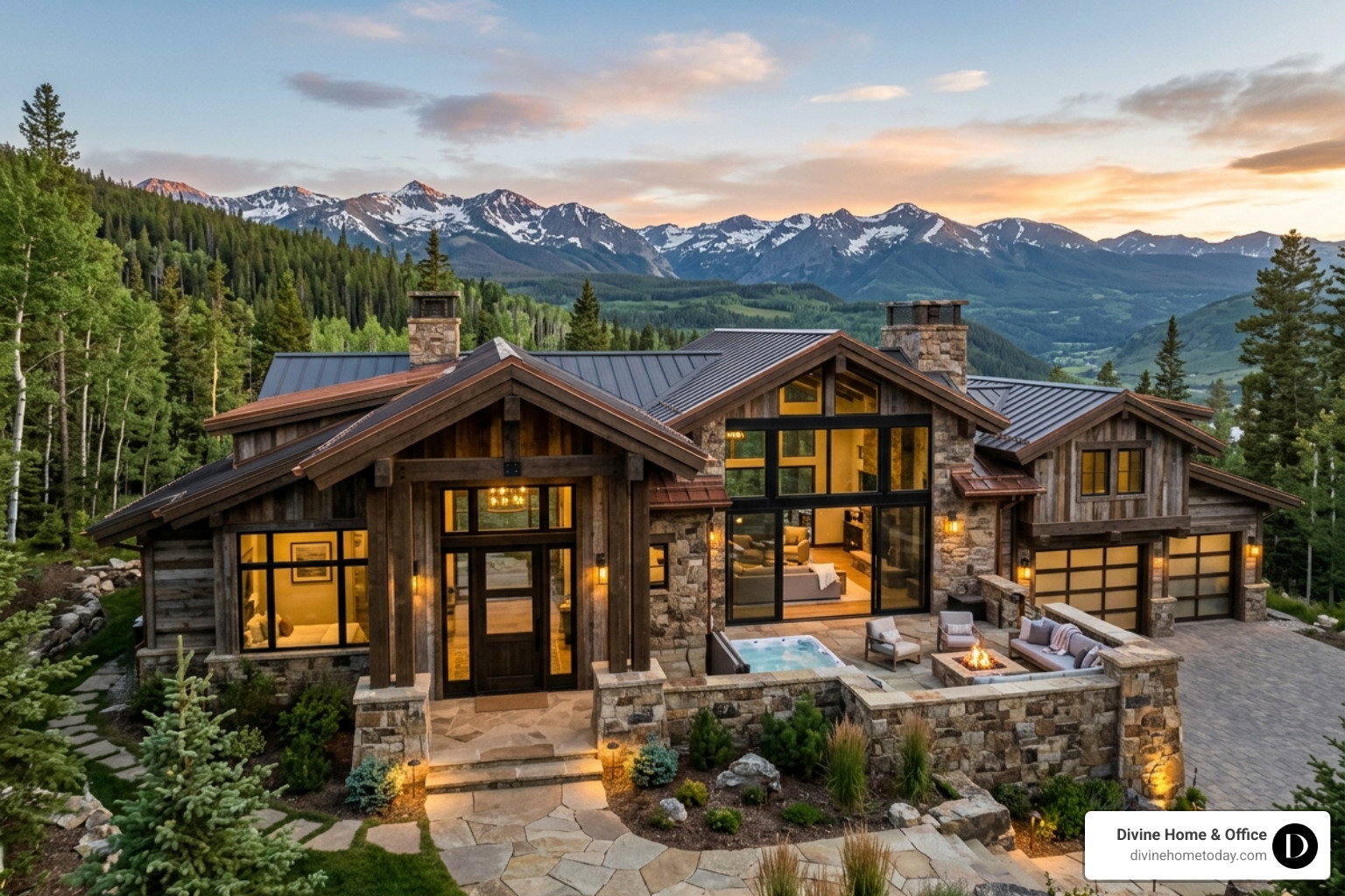 Modern farmhouse exterior with timber and stone accents Denver foothills - coastal modern farmhouse decor Modern farmhouse exterior with timber and stone accents Denver foothills - coastal modern farmhouse decor