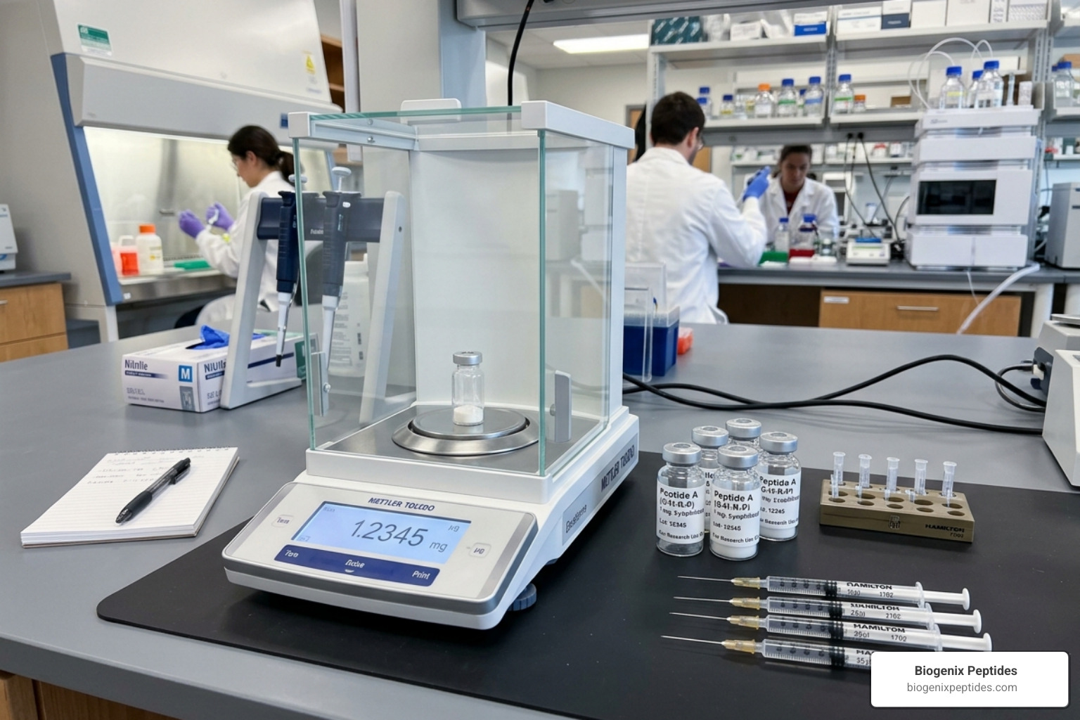 precision laboratory scale and micro-syringes for peptide research - cjc 1295 ipamorelin dosage