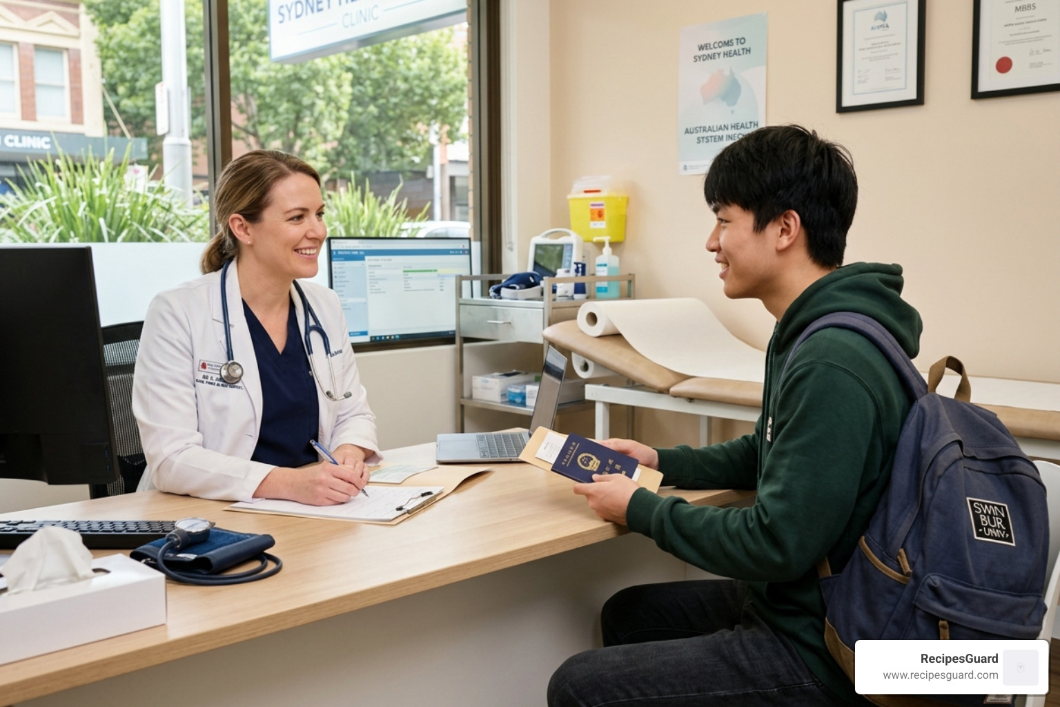doctor consultation with international student in Australia - what is overseas student health cover