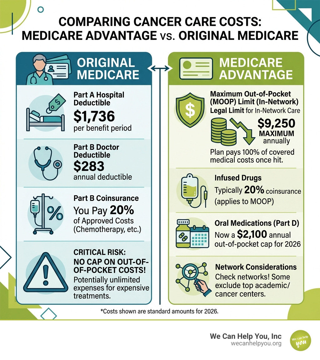 Comparison of Medicare Advantage vs Original Medicare costs for cancer - does medicare advantage cover cancer treatment Comparison of Medicare Advantage vs Original Medicare costs for cancer - does medicare advantage cover cancer treatment