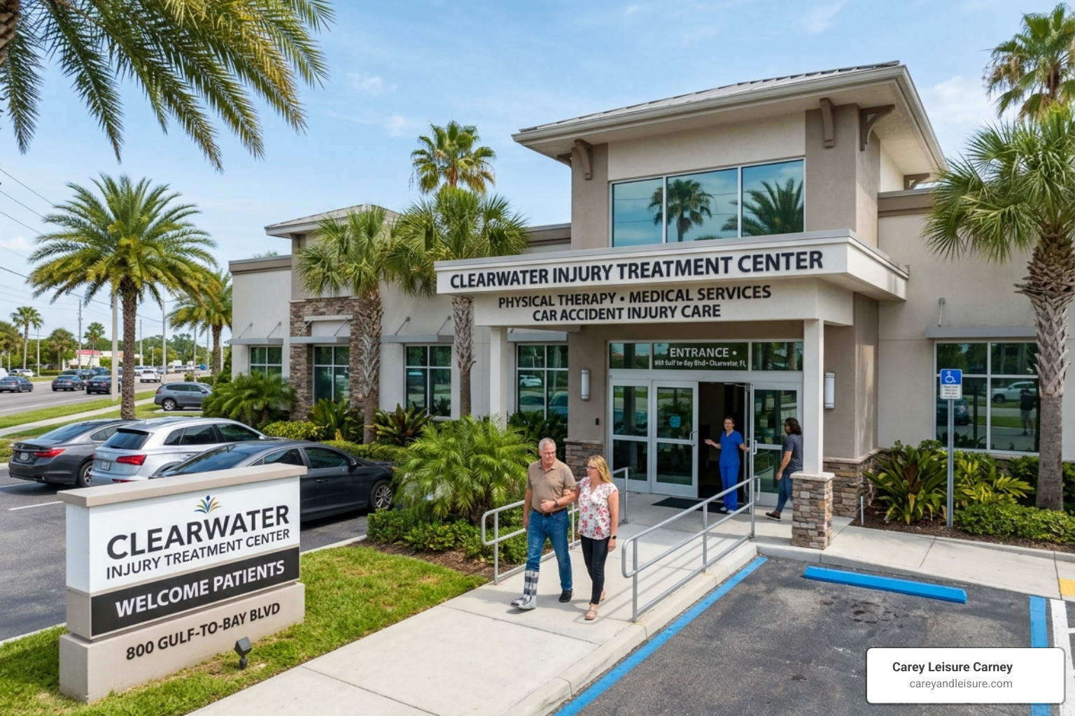 Clearwater medical facility where car accident victims receive treatment - No fault car accident