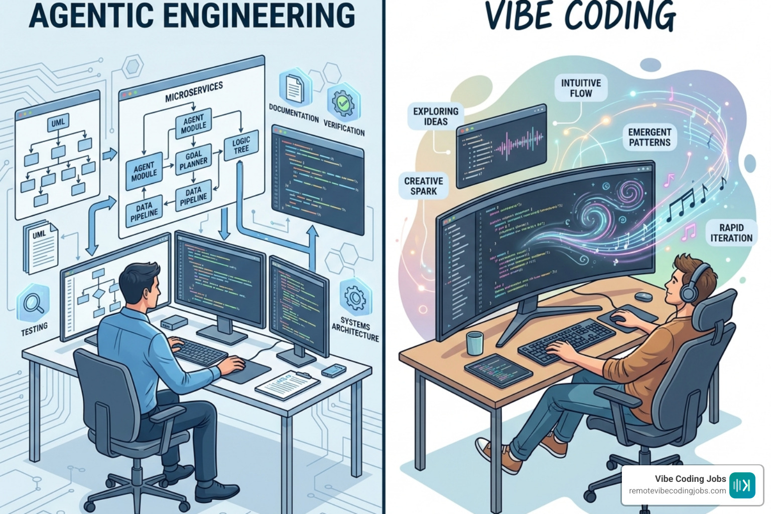 A REQS.md file being processed by an AI agent to create a structured implementation plan - agentic engineering vs vibe coding