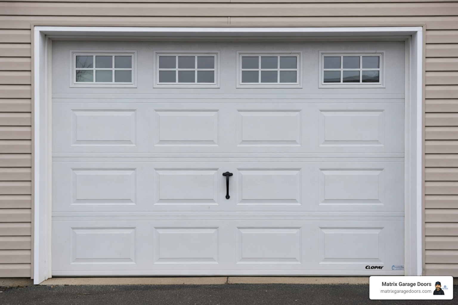 Technician working on garage door in winter - I think there's a problem with the spring of my garage door. Can you list some