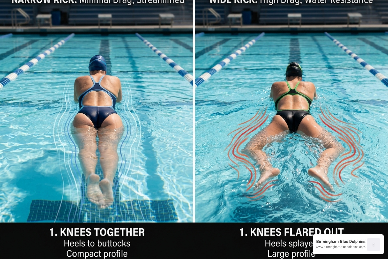 Comparison of narrow vs wide kick drag profiles in breaststroke - breaststroke timing and glide Comparison of narrow vs wide kick drag profiles in breaststroke - breaststroke timing and glide