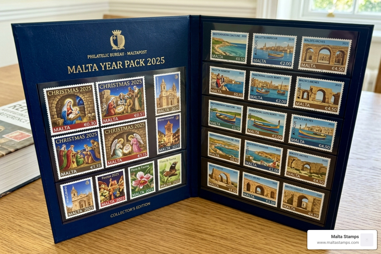 The 2025 Malta Year Pack featuring all commemorative and definitive stamps from the previous year - maltese stamps online The 2025 Malta Year Pack featuring all commemorative and definitive stamps from the previous year - maltese stamps online