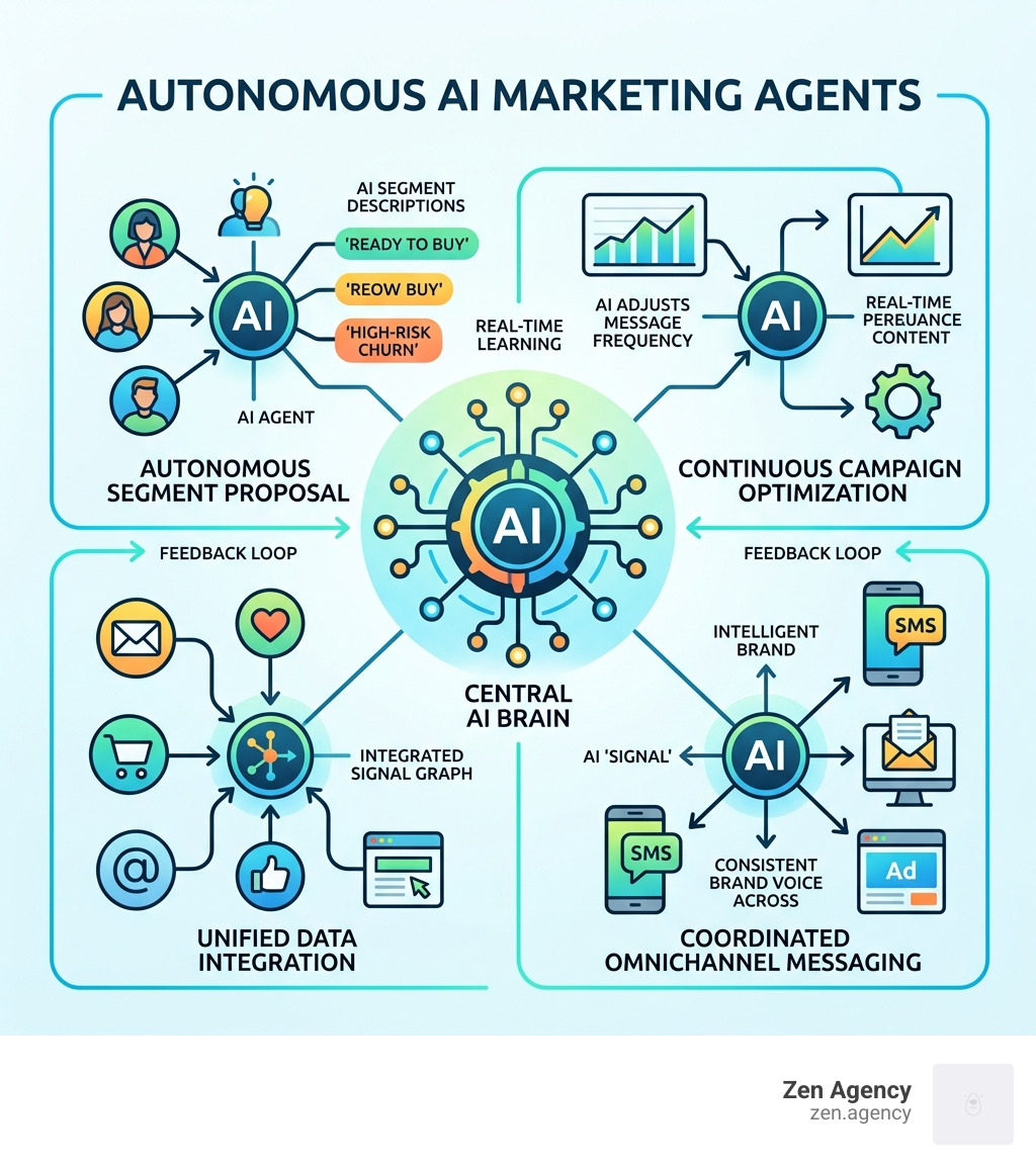 Autonomous AI marketing agents infographic - AI customer segmentation infographic Autonomous AI marketing agents infographic - AI customer segmentation infographic