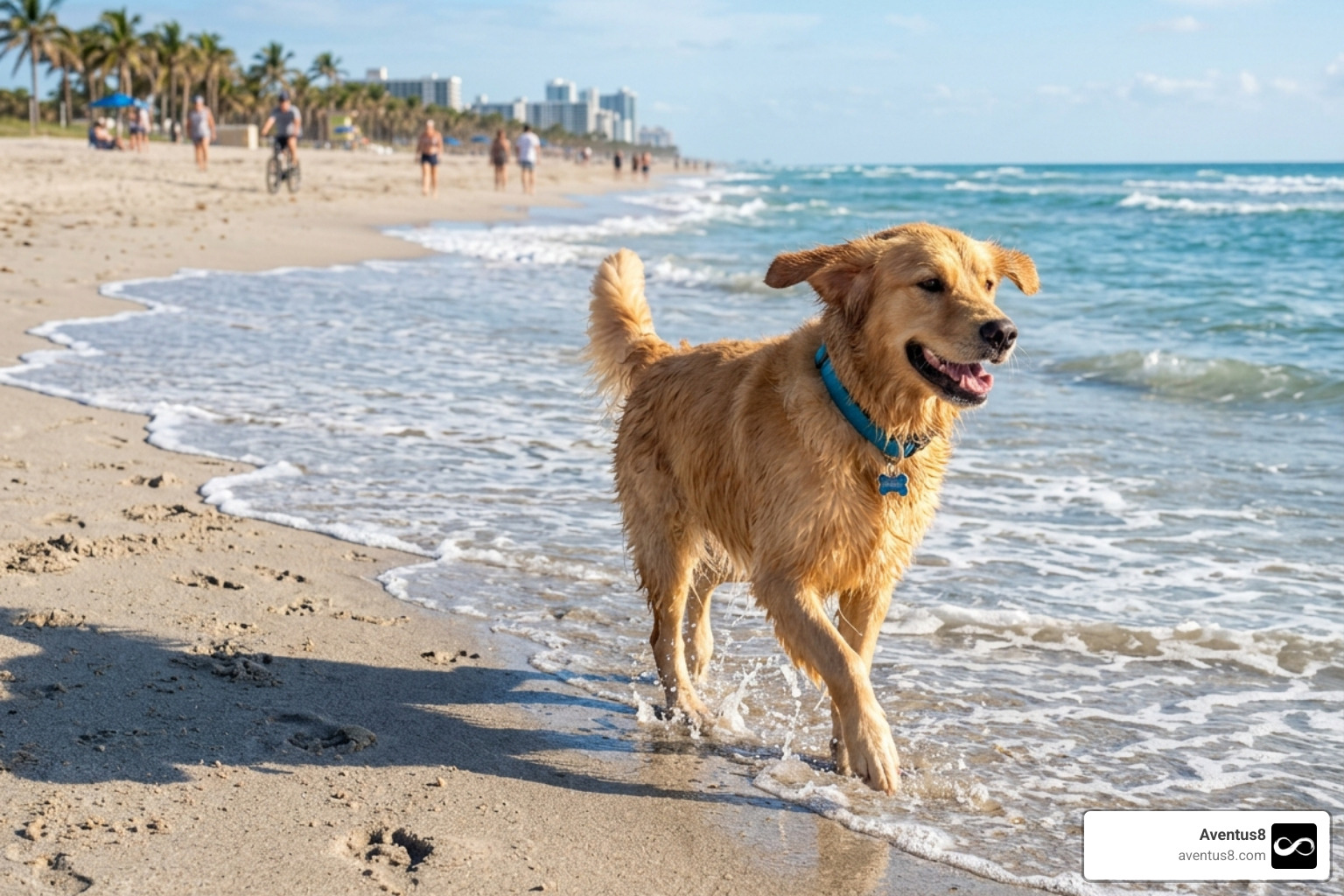 happy dog enjoying sun at Hollywood North Beach Park - thc cbd infused pet treats recipe happy dog enjoying sun at Hollywood North Beach Park - thc cbd infused pet treats recipe