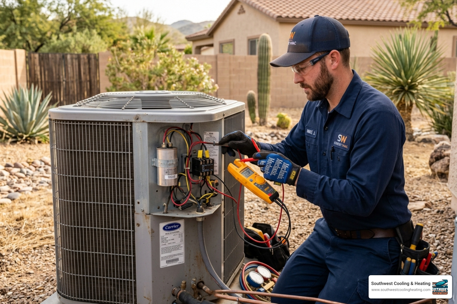 Professional technician inspecting electrical connections on an outdoor HVAC unit - is an hvac maintenance plan worth it Professional technician inspecting electrical connections on an outdoor HVAC unit - is an hvac maintenance plan worth it
