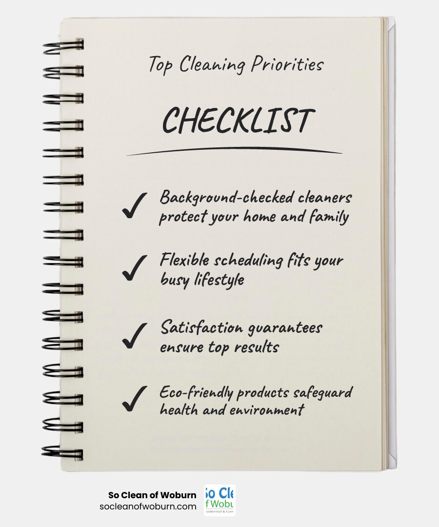 Infographic showing time-saving and health benefits of professional housekeeping services - best housekeeping services