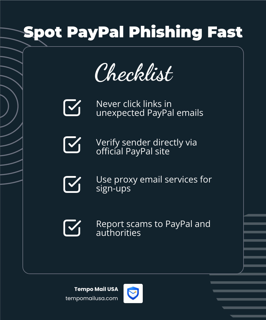 Infographic showing how to spot a fake PayPal email - julie haas paypal infographic checklist-dark-blue Infographic showing how to spot a fake PayPal email - julie haas paypal infographic checklist-dark-blue