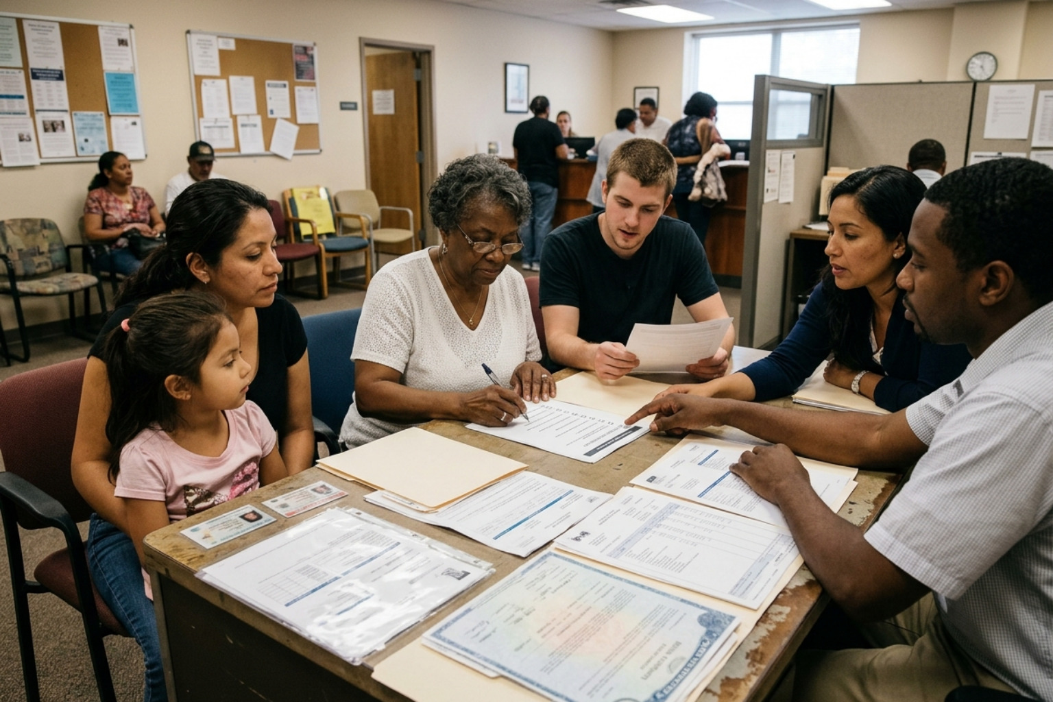 Checklist of documents needed for housing: ID, pay stubs, tax returns, bank statements, birth certificates - affordable