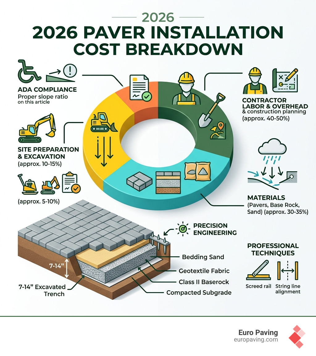 2026 Paver Installation Cost Breakdown Infographic - contractors pavers installation infographic 2026 Paver Installation Cost Breakdown Infographic - contractors pavers installation infographic