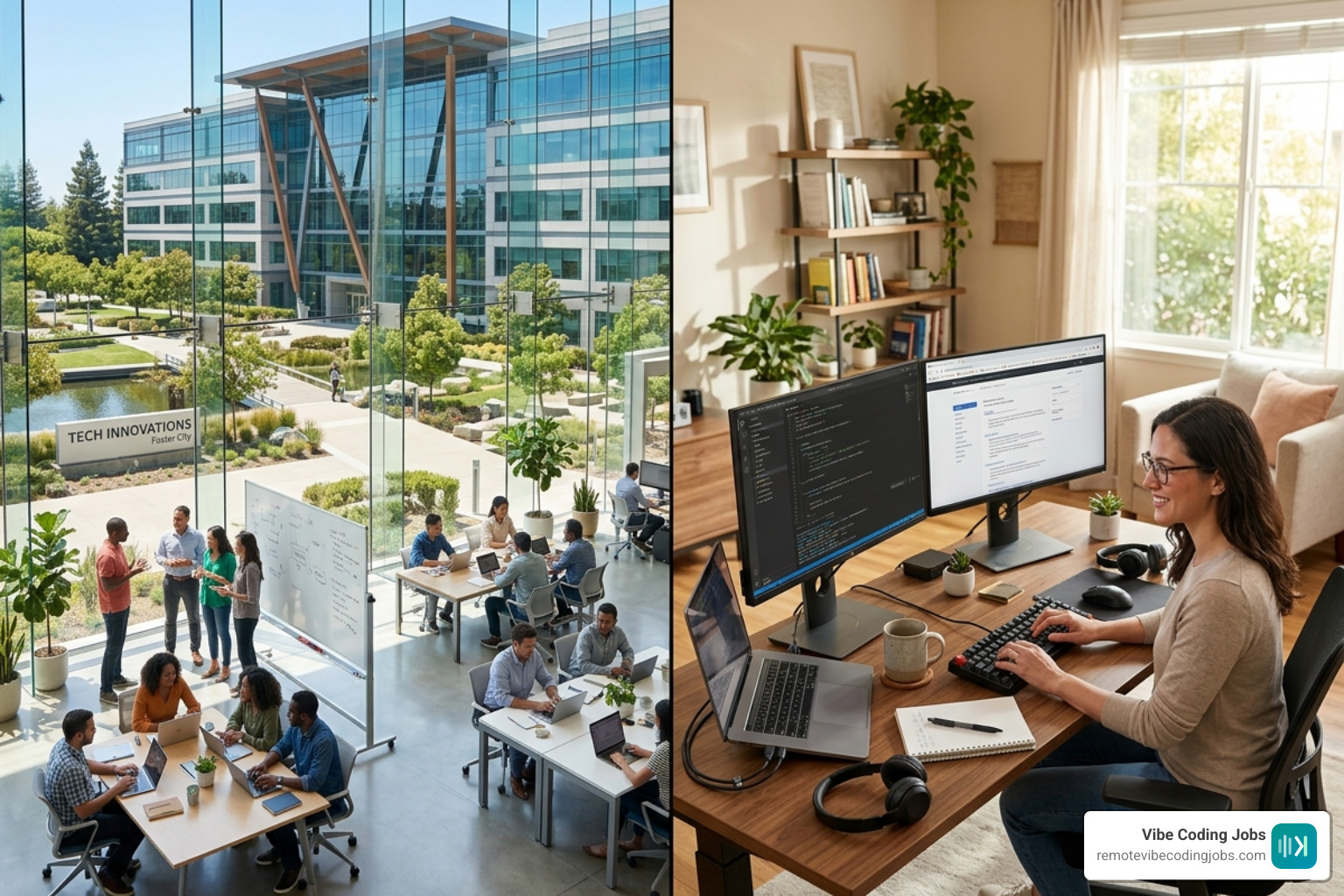 Replit Foster City HQ vs remote setup comparison - fully remote replit engineer