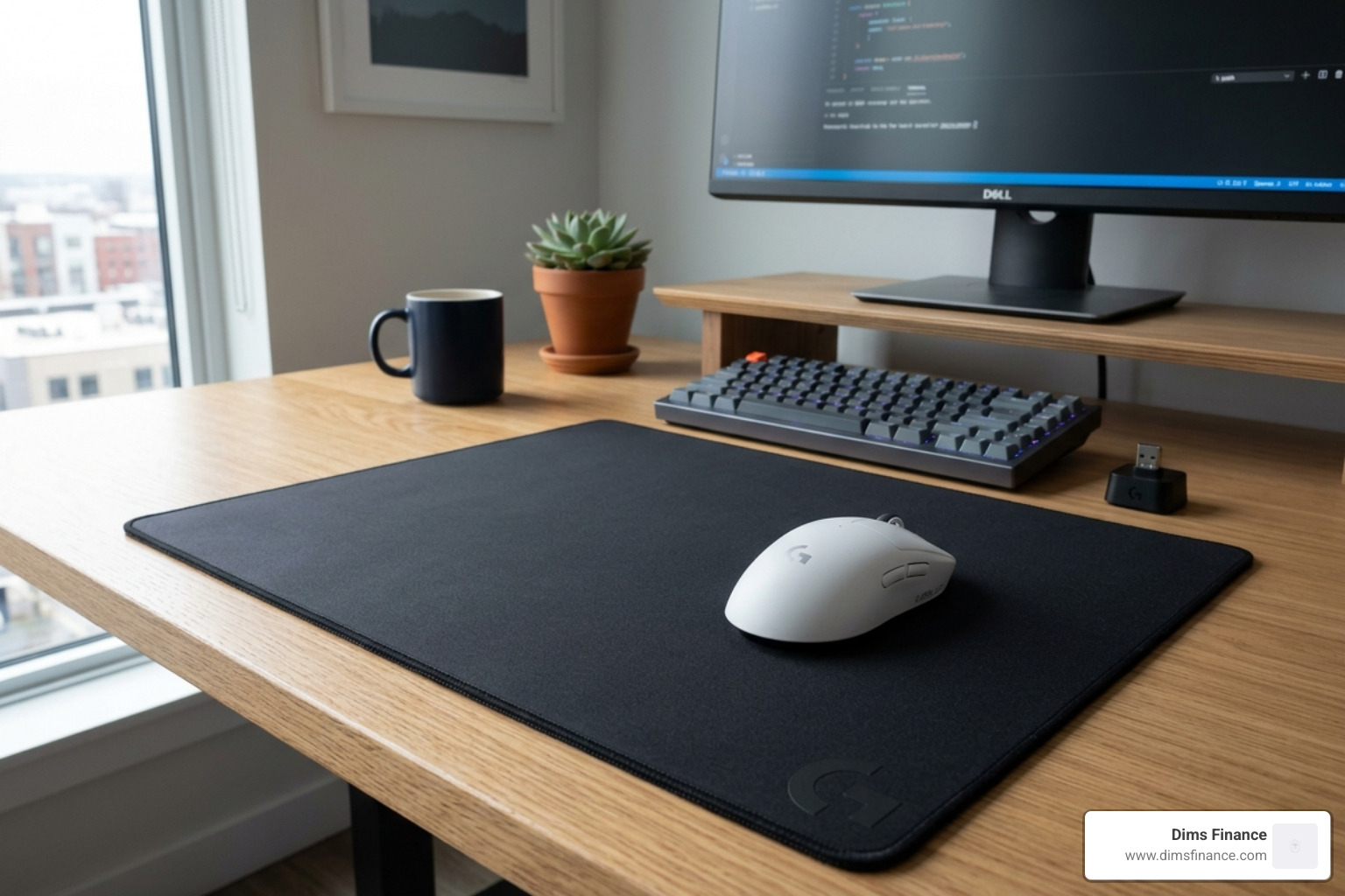 Logitech G640 Large Cloth Surface on a clean desk setup - best mousepad for logitech g pro x superlight