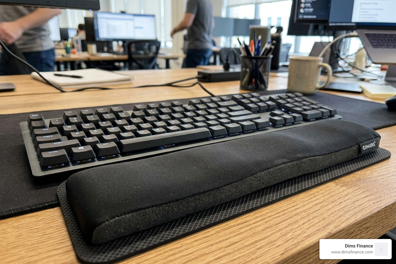 High quality memory foam keyboard pads with non slip base - memory foam wrist rest