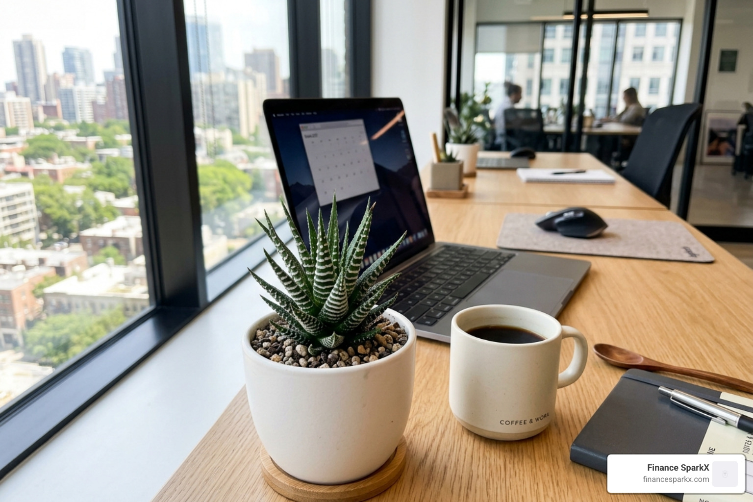 Zebra Haworthia on a modern office desk - succulents low light Zebra Haworthia on a modern office desk - succulents low light