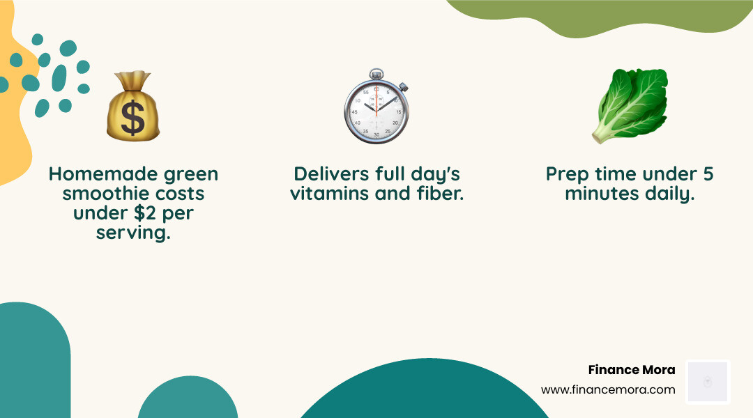30-day green smoothie challenge benefits infographic showing cost, nutrition, and prep time - green smoothie recipe 30-day green smoothie challenge benefits infographic showing cost, nutrition, and prep time - green smoothie recipe