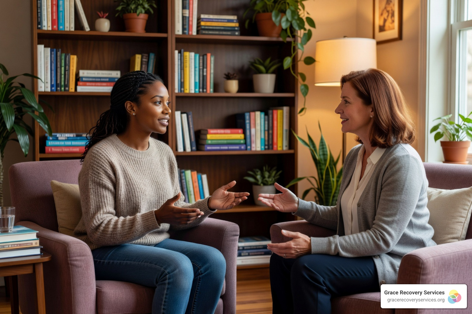 A supportive group counseling session at a Western PA recovery center - types of substance abuse disorder