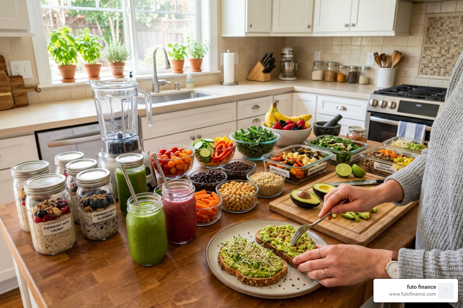 beginner friendly plant based meal prep session - plant based for beginners