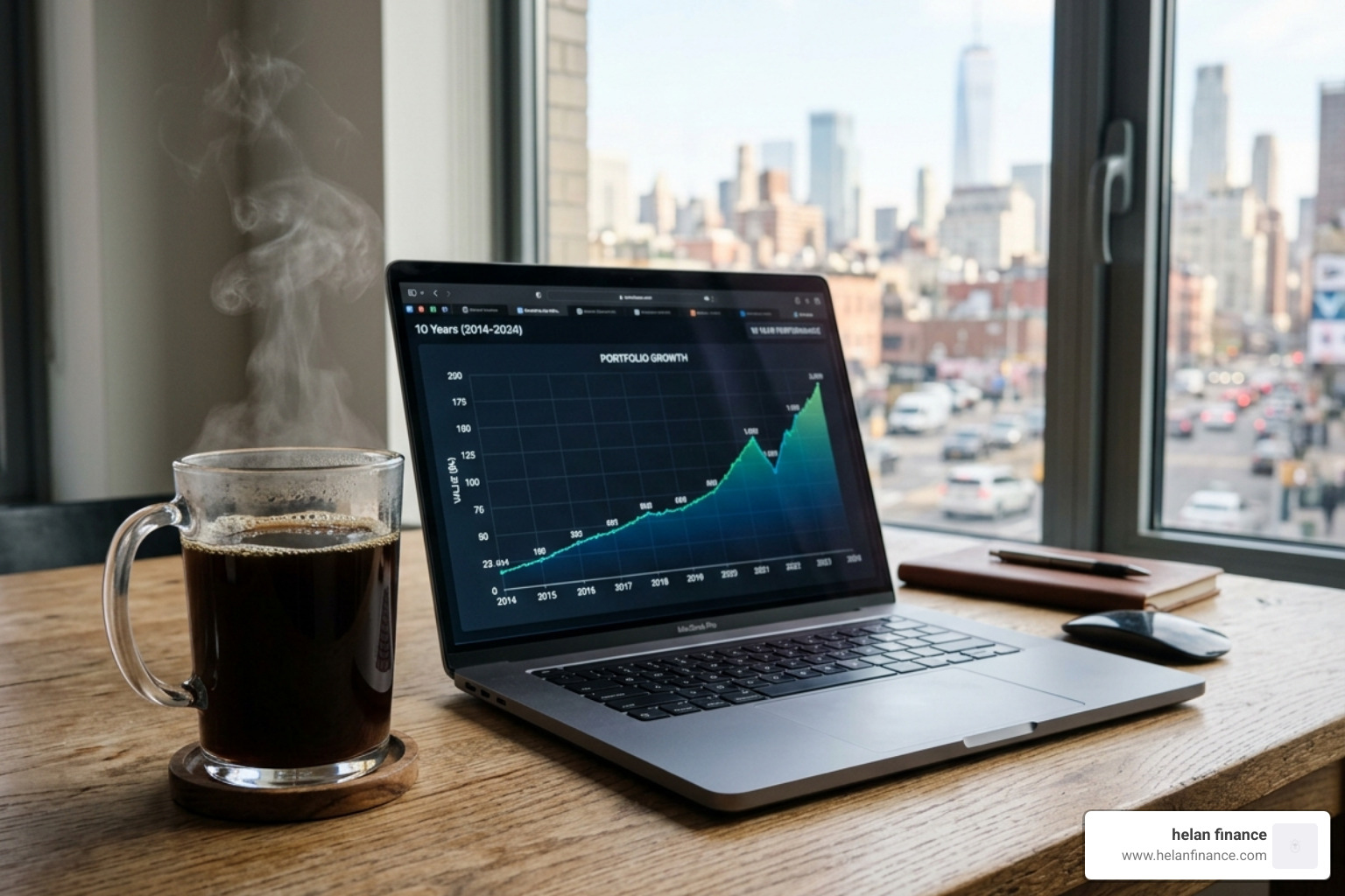 10-year growth of a $6 daily coffee habit invested at 7% - personal money habits