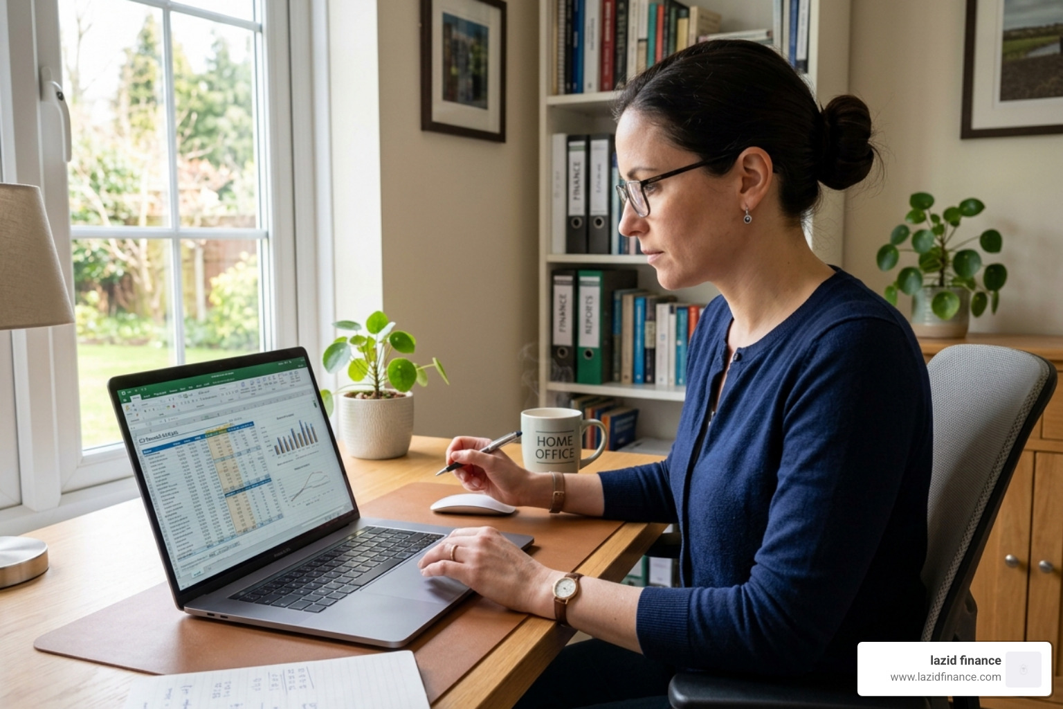 A person looking at a detailed financial spreadsheet on a laptop - best way to pay off credit card debt