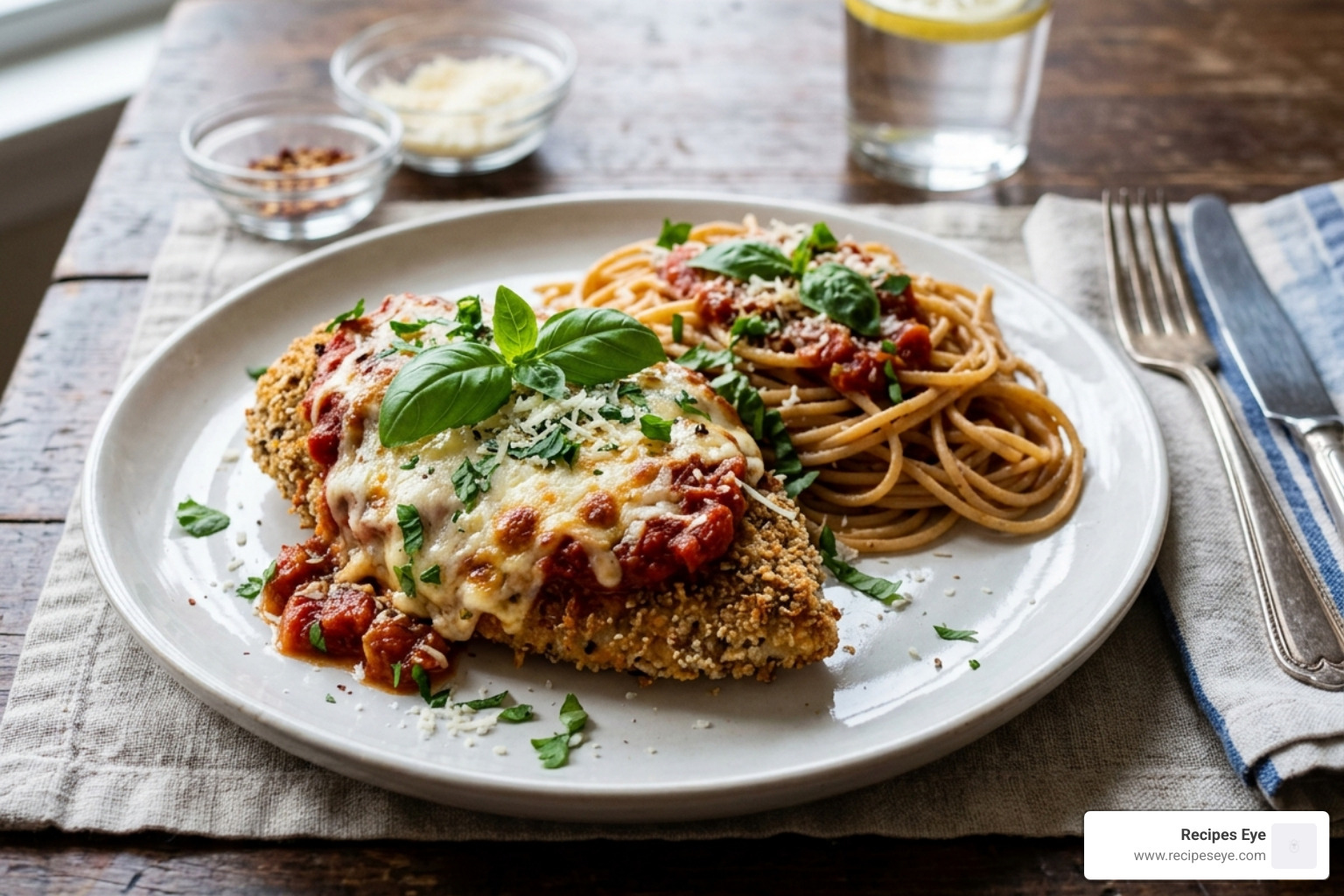 frango à parmegiana assado e saudável - receitas frango saudável