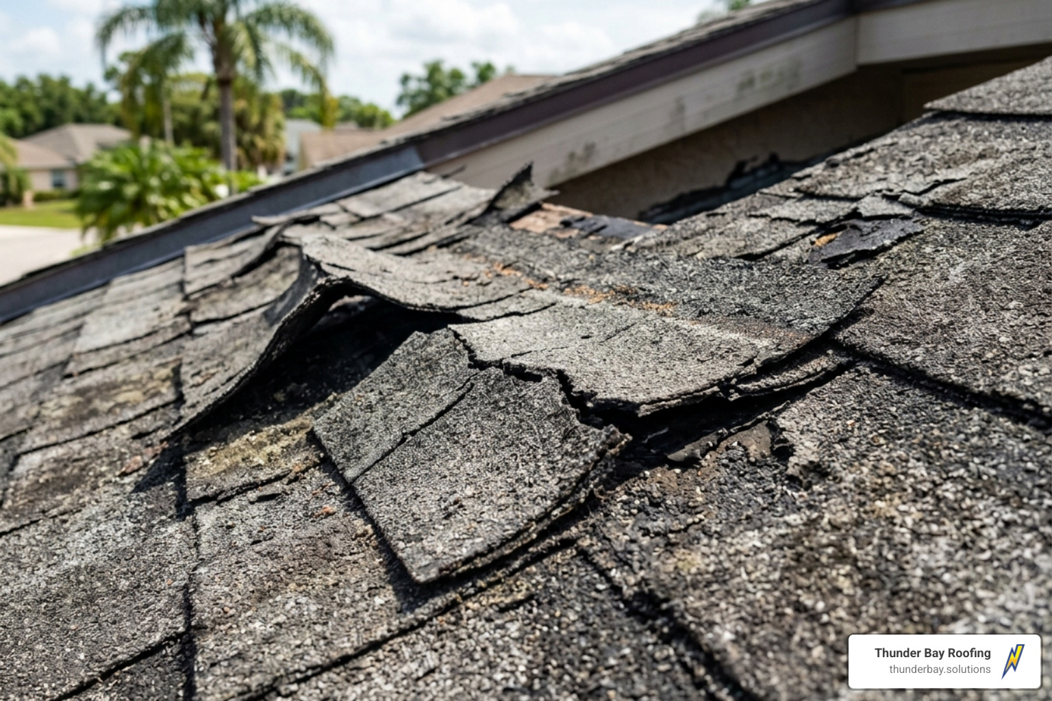 curled and buckled shingles indicating end of life - roof shingle replacement curled and buckled shingles indicating end of life - roof shingle replacement