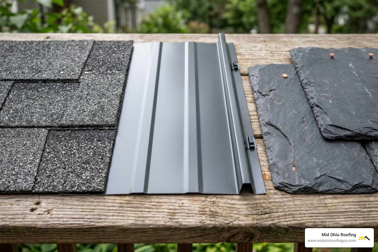 samples of asphalt, metal, and slate roofing materials - roof replacement cost calculator samples of asphalt, metal, and slate roofing materials - roof replacement cost calculator