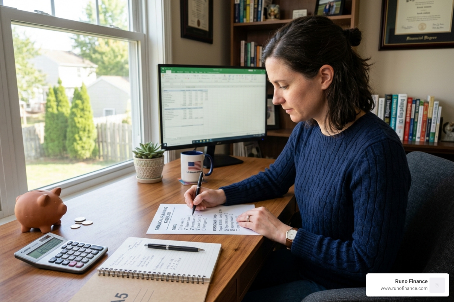 Checklist for financial planning including listing debts and setting an emergency fund - debt snowball method calculator