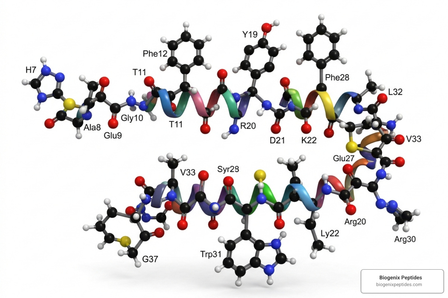 glucagon like peptide molecular structure - glucagon like peptide