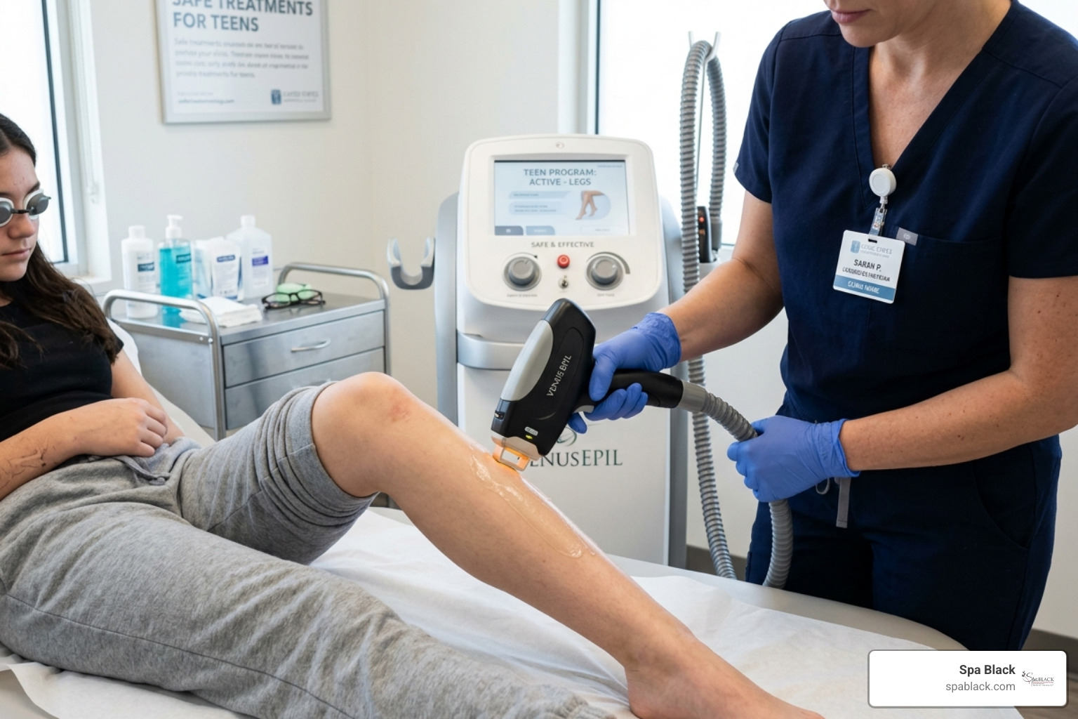 Professional laser hair removal equipment used for teen treatments - Laser hair removal for teens Professional laser hair removal equipment used for teen treatments - Laser hair removal for teens