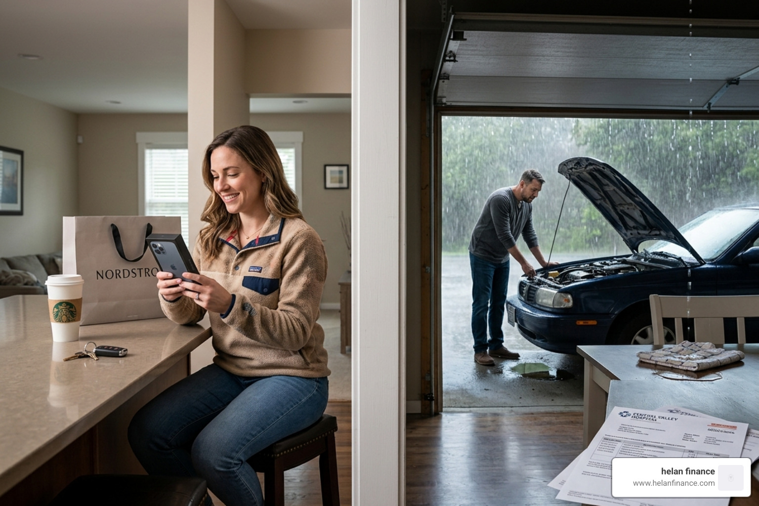 The difference between "wants" and "emergency needs" - emergency fund spreadsheet free