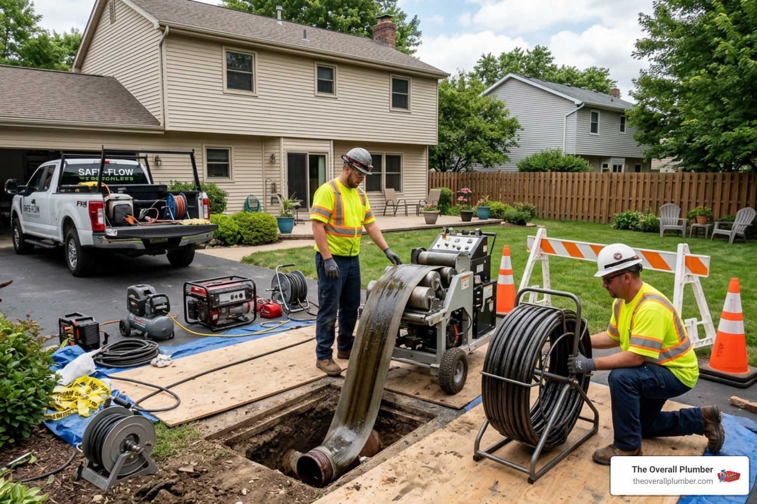 trenchless pipe lining setup - gas line repair trenchless pipe lining setup - gas line repair