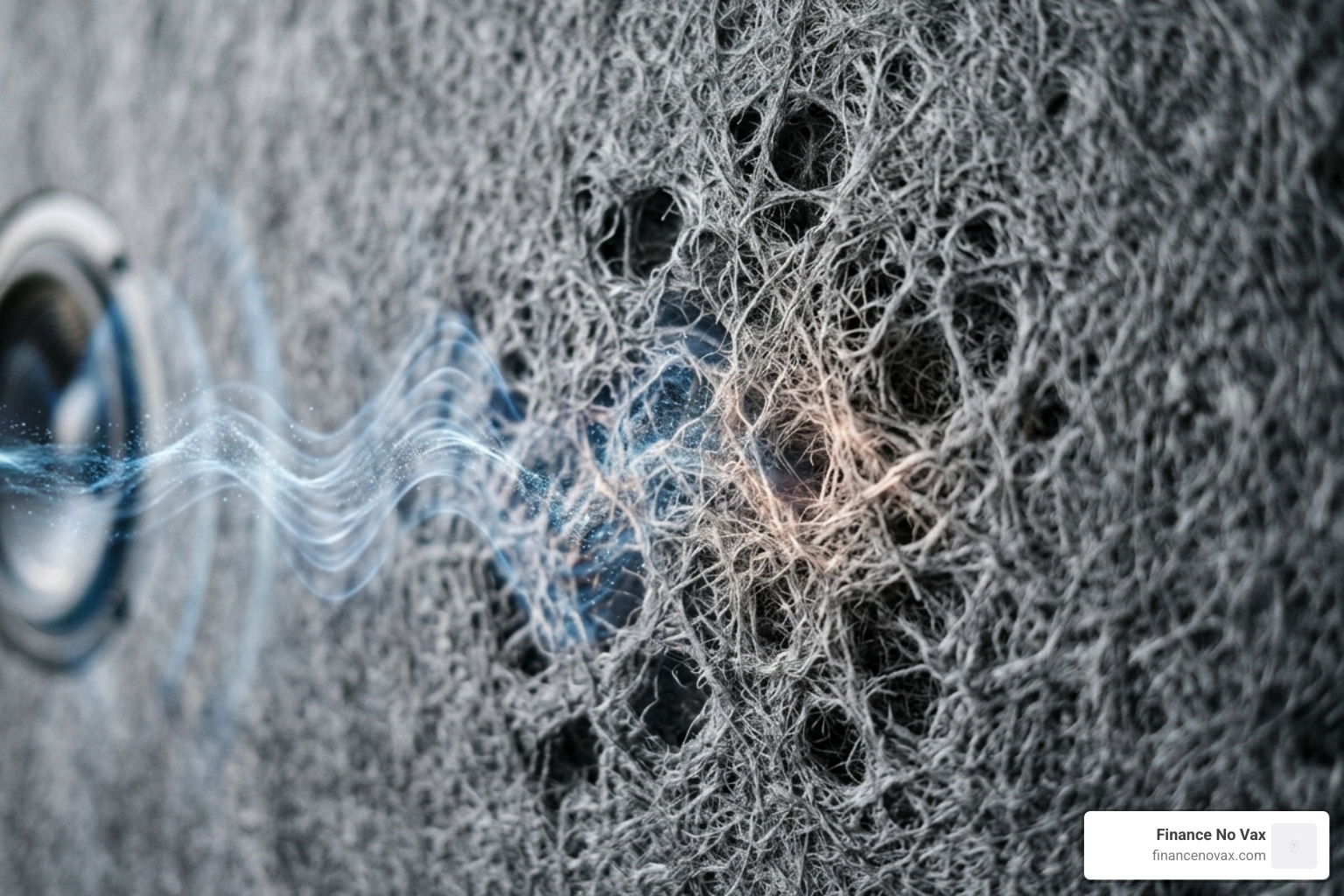 Sound wave absorption on PET felt showing how energy is trapped within the fibers - sound absorbing desk dividers