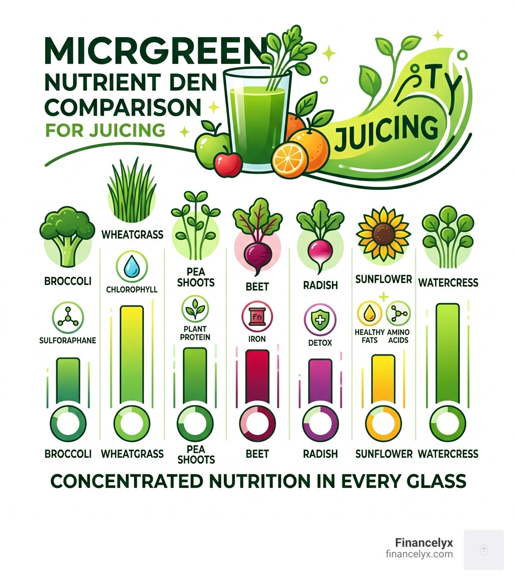 microgreen varieties nutrient density comparison infographic for juicing - best microgreens for juicing infographic microgreen varieties nutrient density comparison infographic for juicing - best microgreens for juicing infographic