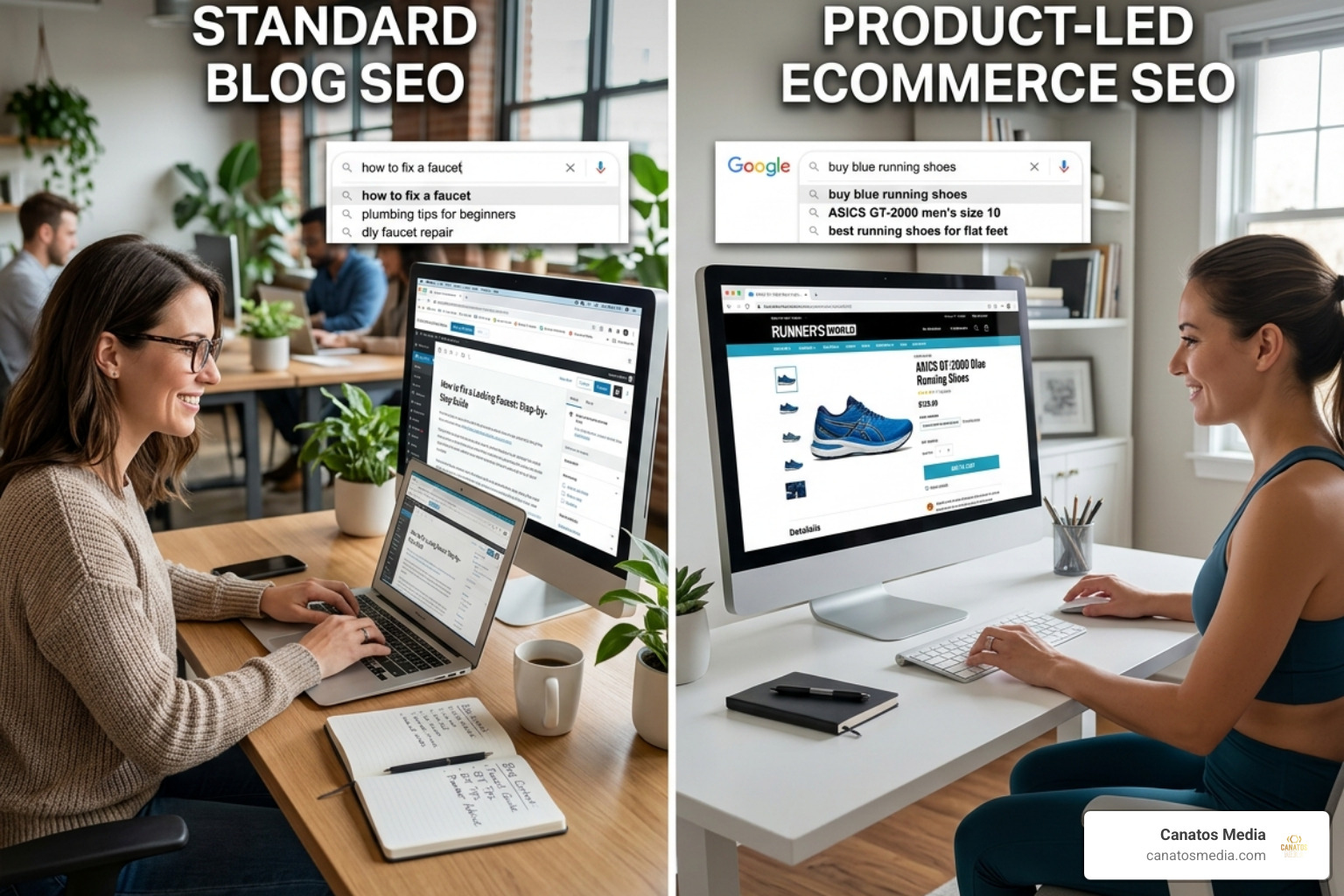 Comparing standard blog SEO vs product-led ecommerce SEO - ecommerce seo consultant