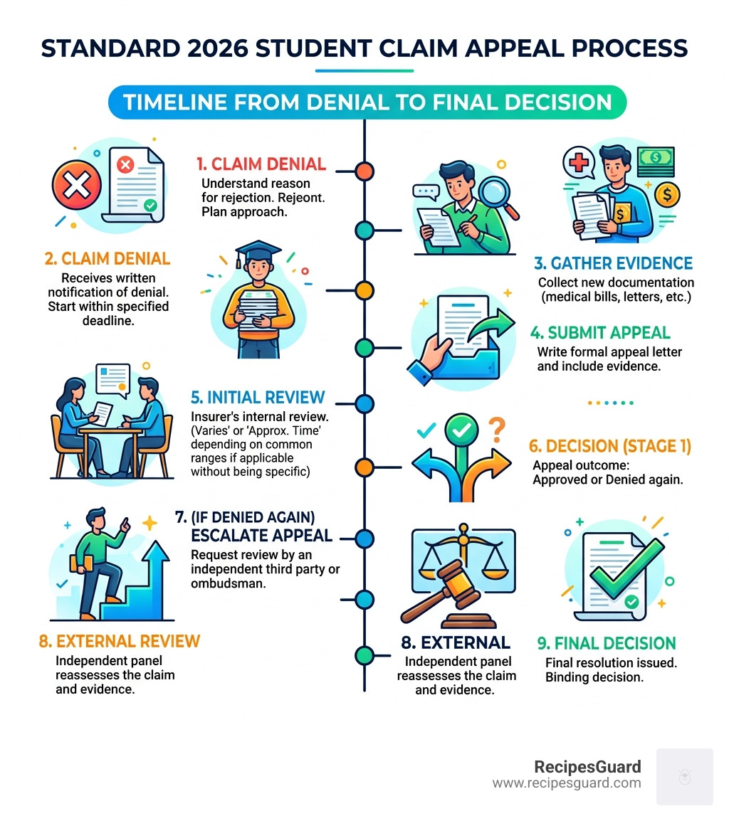 Standard 2026 student claim appeal process timeline from denial to final decision - how appeal denied student claim