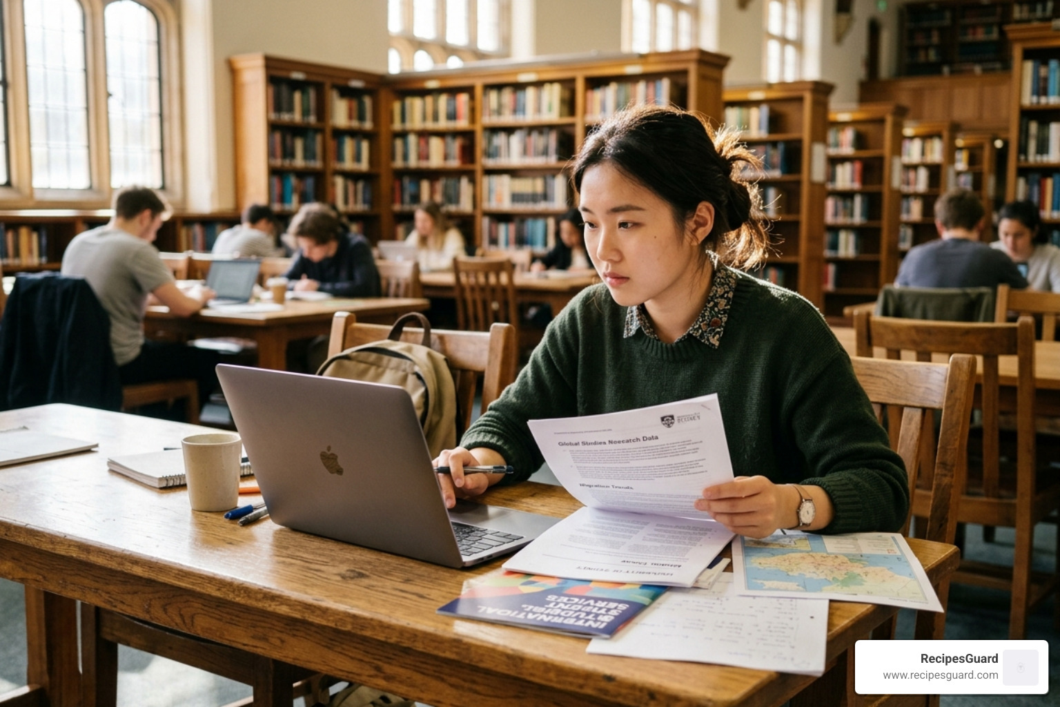 student comparing insurance plans on a laptop - international student insurance tips