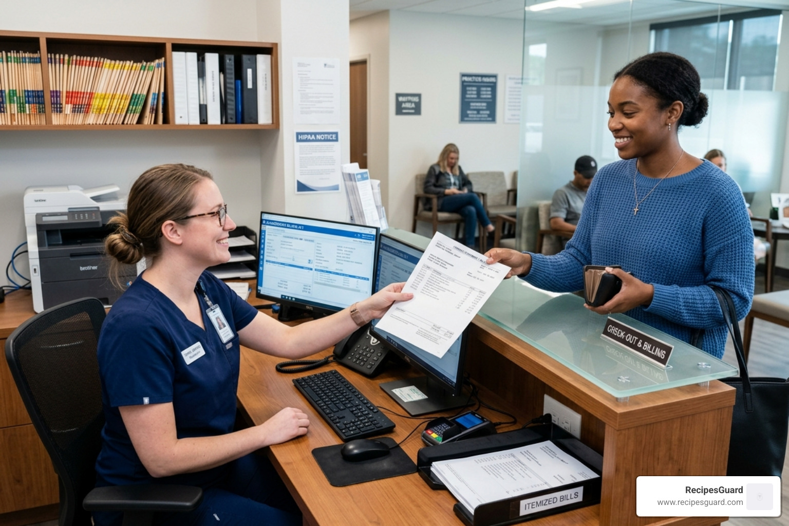 Healthcare provider office where itemized bills are generated - reimbursement process student insurance