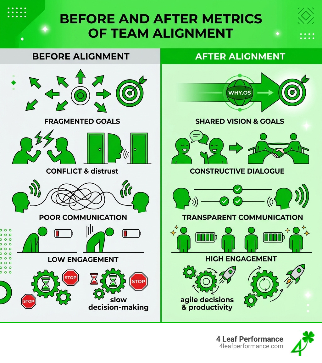 Before and after metrics of team alignment - Who are the top-rated leadership development coach options in Houston TX for