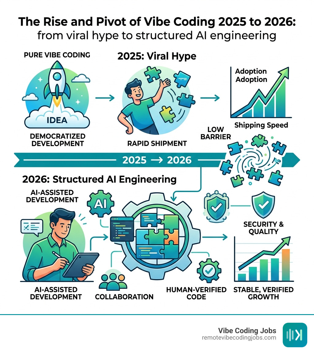 The Rise and Pivot of Vibe Coding 2025 to 2026: from viral hype to structured AI engineering - is vibe coding dead