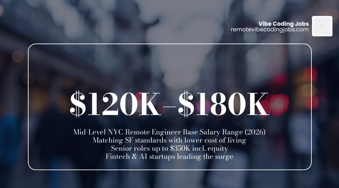 Infographic: Salary comparison table for NYC vs SF remote software engineering roles in 2026 - nyc async vibe jobs