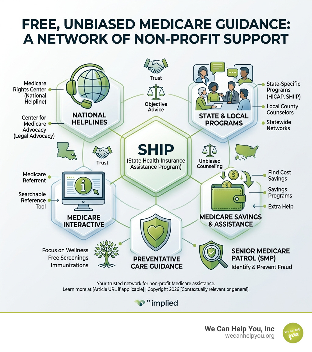 Network of non-profit Medicare support resources including SHIP, national helplines, and state programs - non-profit Network of non-profit Medicare support resources including SHIP, national helplines, and state programs - non-profit