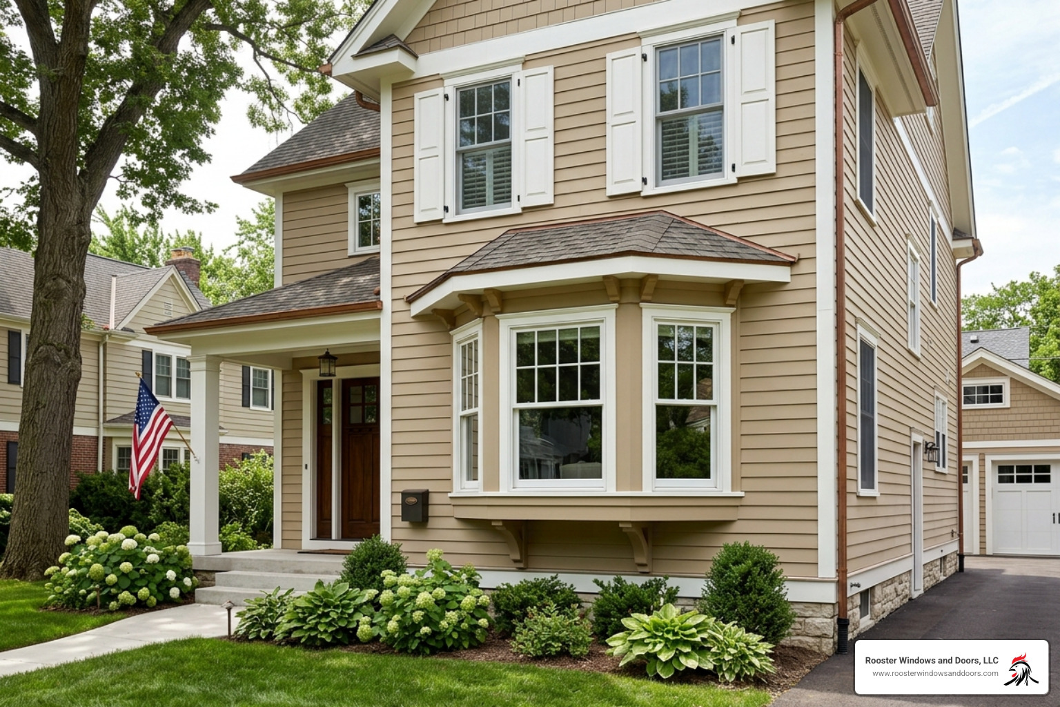 traditional canted bay window house exterior 3-panel configuration 45-degree angles - bay window house traditional canted bay window house exterior 3-panel configuration 45-degree angles - bay window house