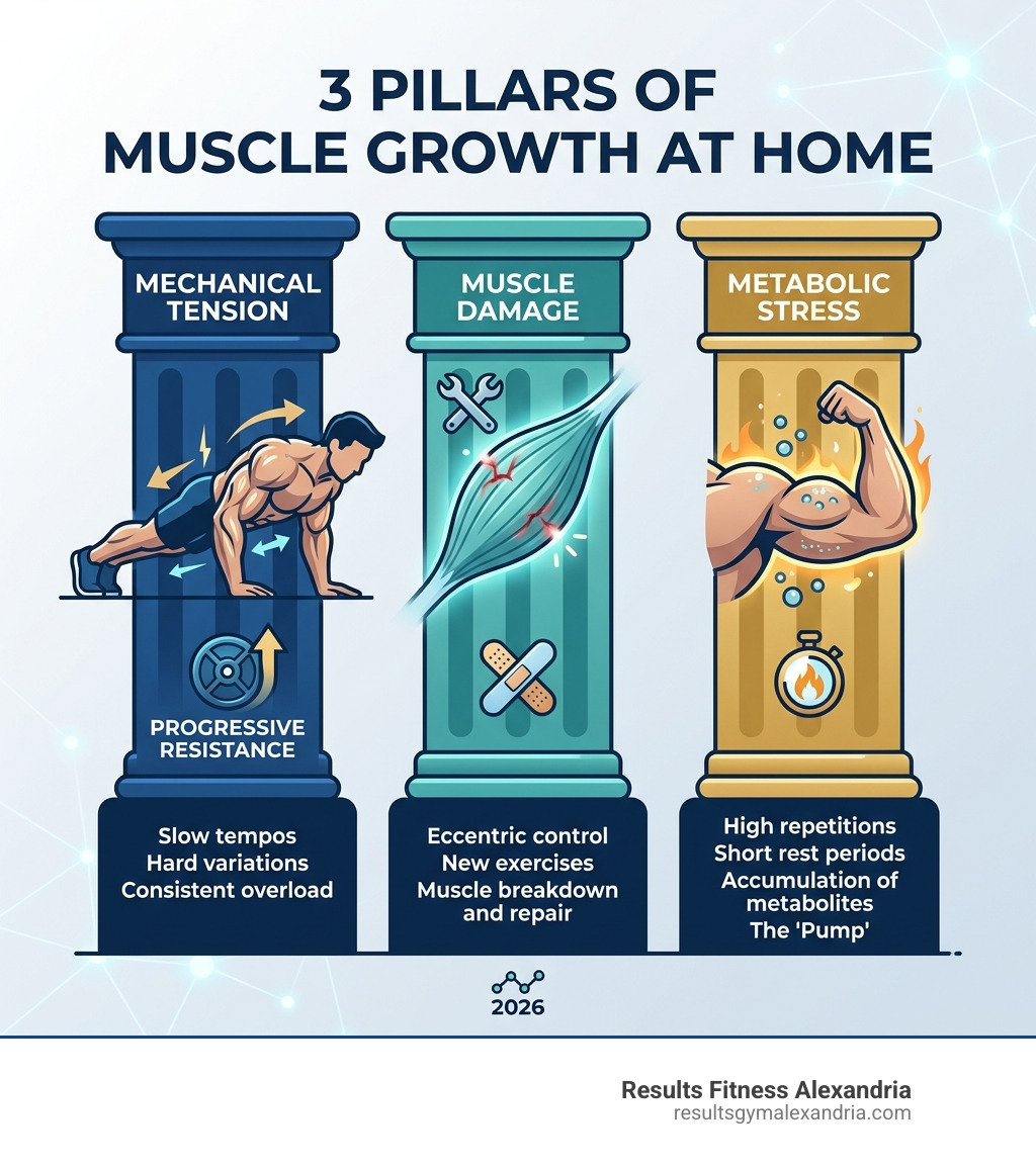 3 pillars of muscle growth at home: mechanical tension, muscle damage, and metabolic stress - muscle gain workout plan at 3 pillars of muscle growth at home: mechanical tension, muscle damage, and metabolic stress - muscle gain workout plan at