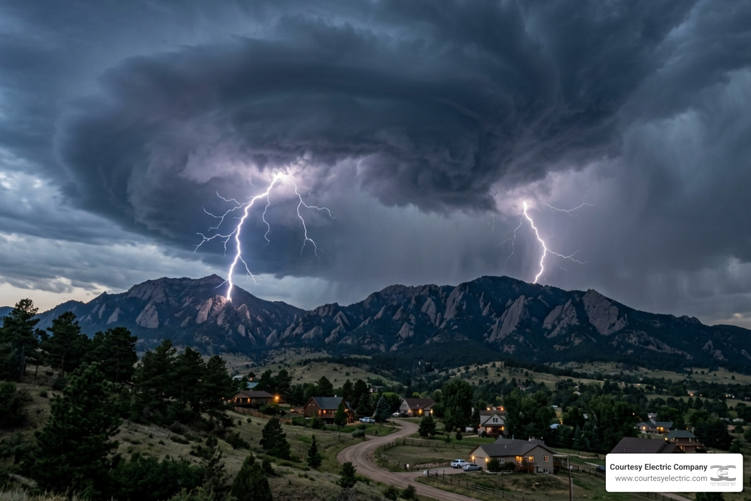 severe thunderstorm over Colorado Front Range with dramatic lightning and dark clouds - storm preparedness tips for colorado severe thunderstorm over Colorado Front Range with dramatic lightning and dark clouds - storm preparedness tips for colorado