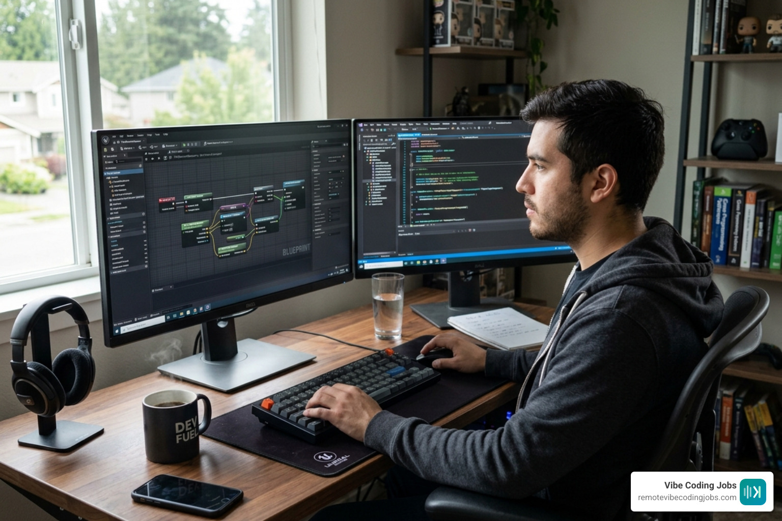 developer working in Unreal Engine 5 focusing on blueprints and C++ integration - remote game development jobs