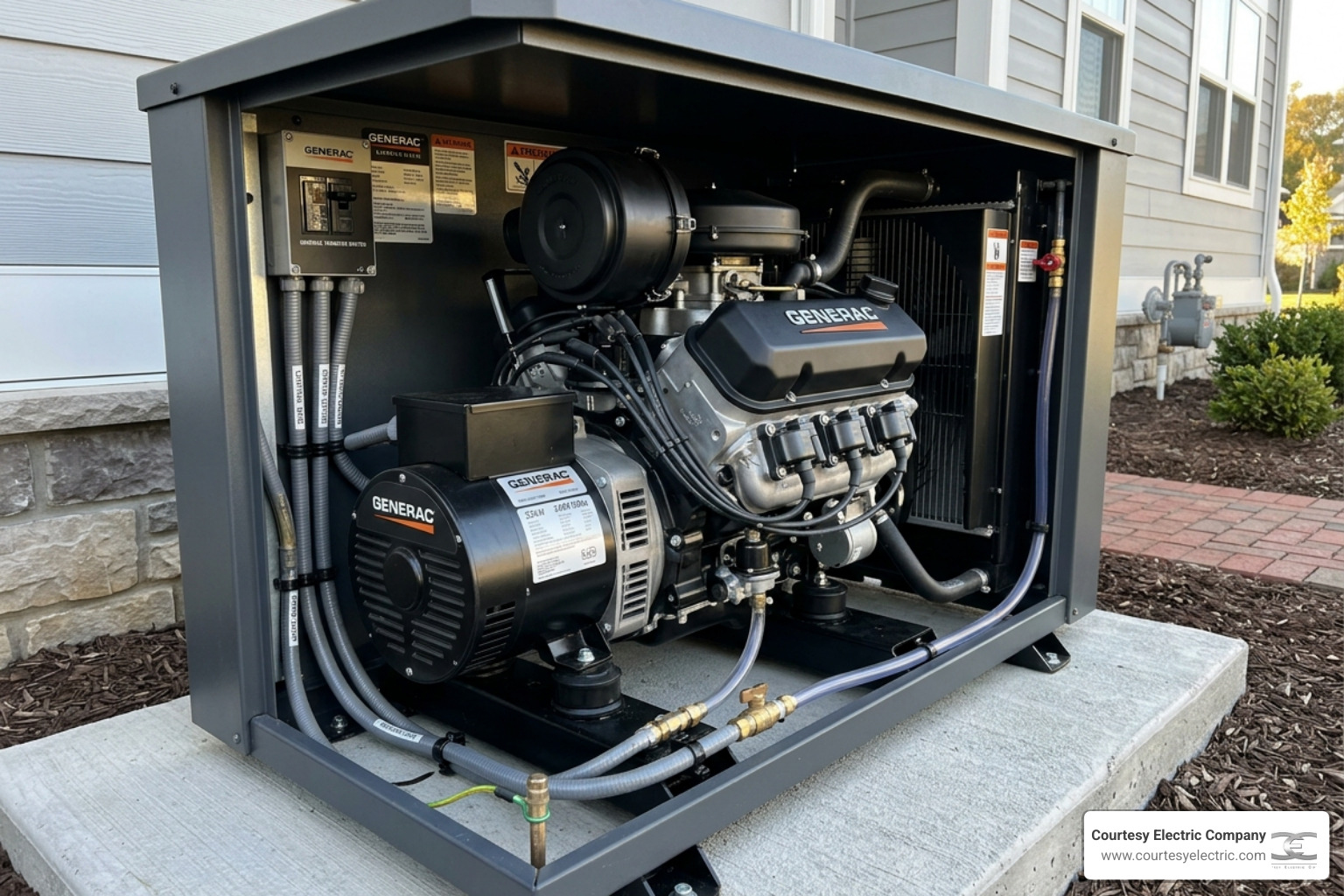 A high-quality standby generator engine showing clean components and professional installation - how long does a standby A high-quality standby generator engine showing clean components and professional installation - how long does a standby