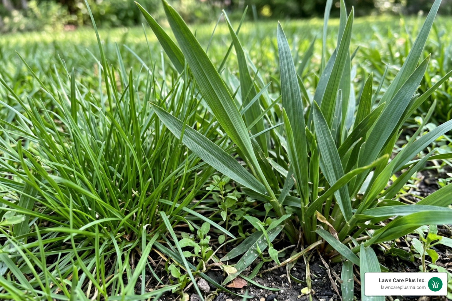 Different grass species including Kentucky Bluegrass and Tall Fescue - fertilizer for grass growth