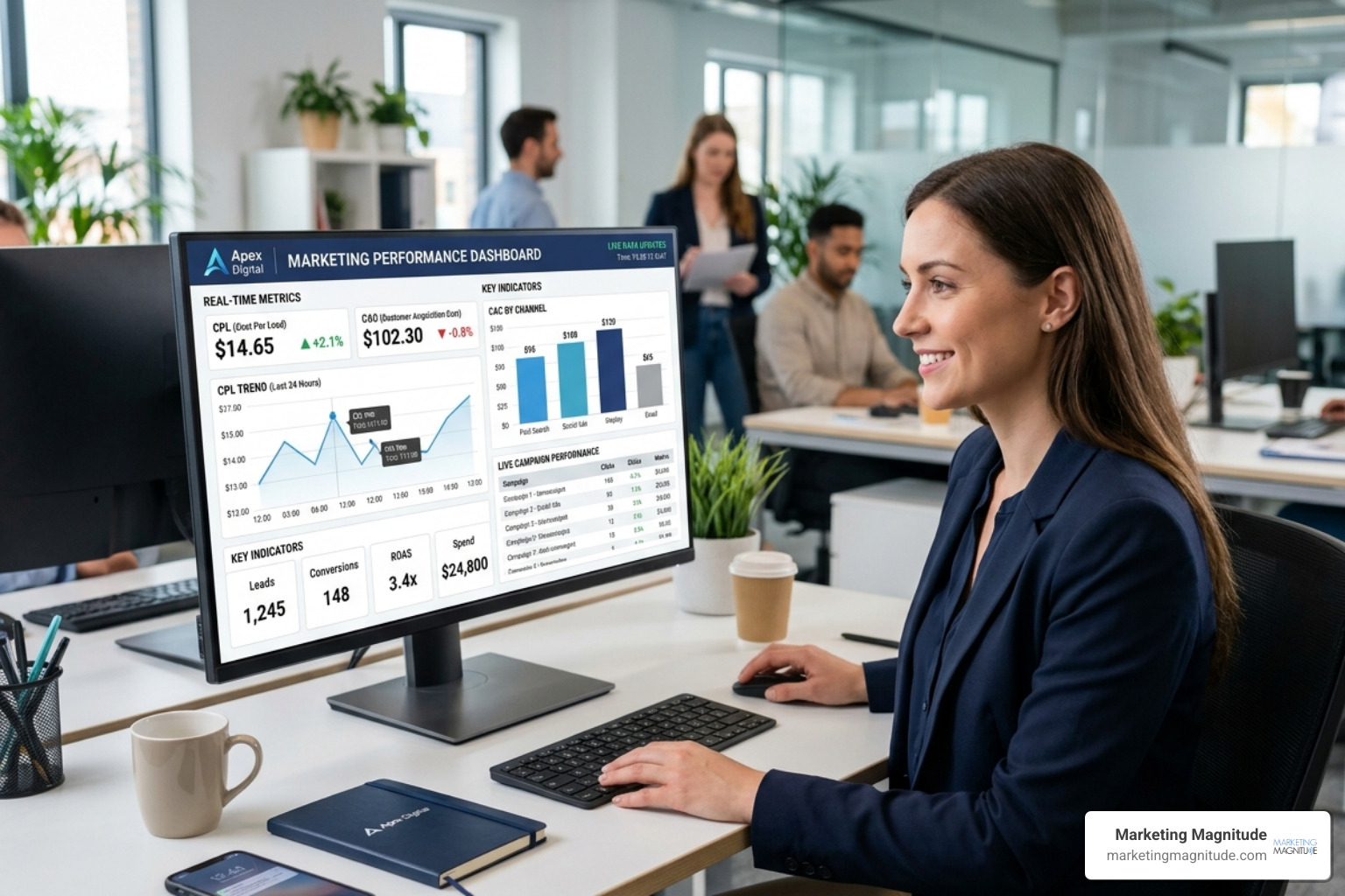 Real-time marketing dashboard showing CPL and CAC metrics - “If I Gave You $5,000/Month to Market My Business, Here’s Real-time marketing dashboard showing CPL and CAC metrics - “If I Gave You $5,000/Month to Market My Business, Here’s